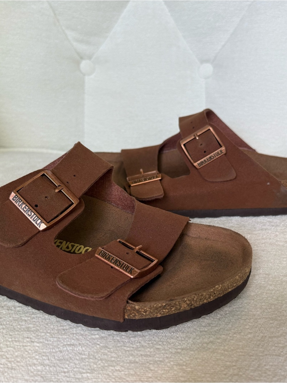 Birkenstock Arizona Brown Suede Leather Sandals EU 41 US 10